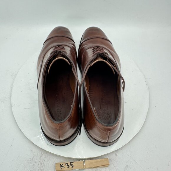 Allen Edmonds Park Avenue Men Size 12D Brown Leather Cap Toe Oxford Dress Shoes - Picture 9 of 12